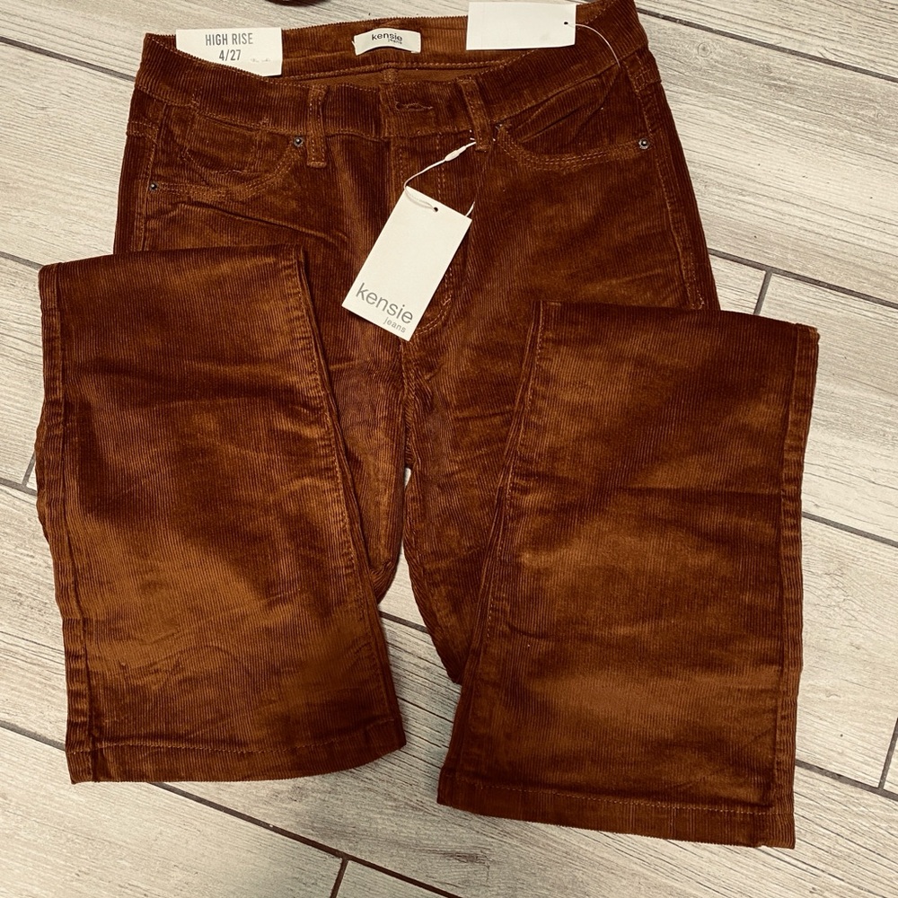 Kensie Women's High Rise Brown Jeans